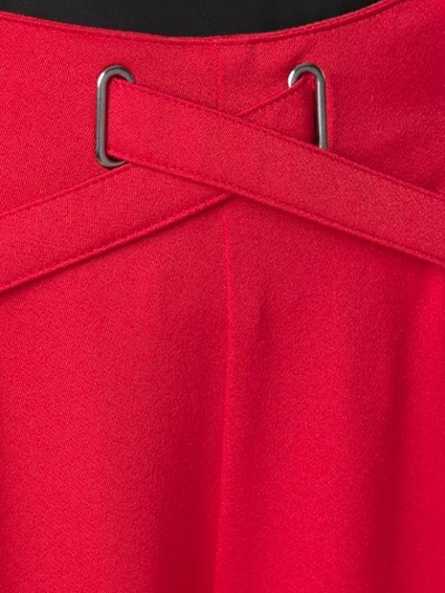 Shop Tufi Duek Palazzo Trousers In Red
