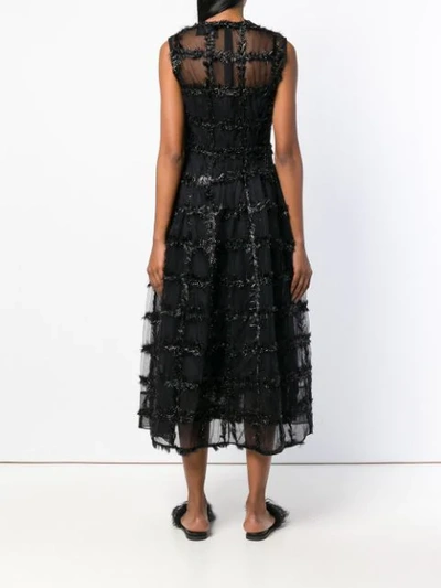 Shop Simone Rocha Textured Bell Dress - Black