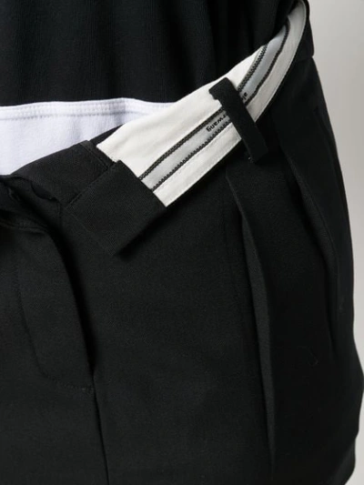 Shop Alexander Wang Open Waist Mini Skirt In Black