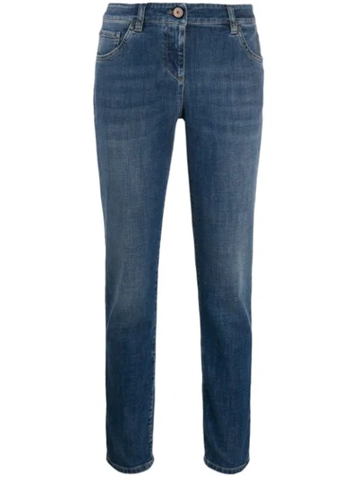 Shop Brunello Cucinelli Skinny Fit Jeans In Blue