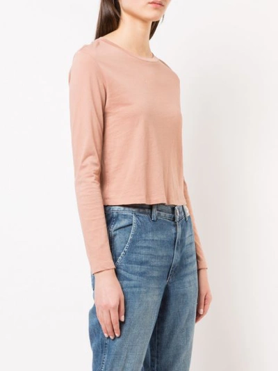 Shop Amo Fitted Long Sleeved Top - Neutrals