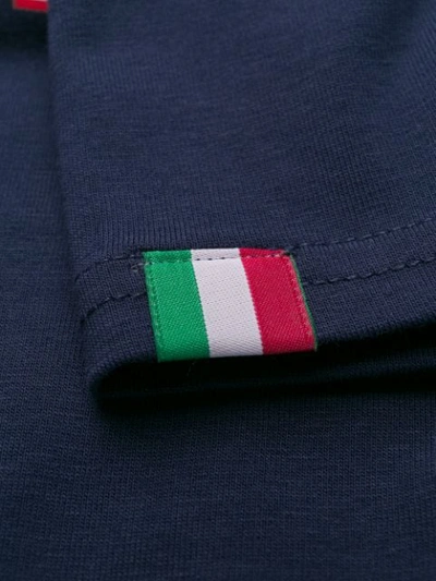 EA7 EMPORIO ARMANI ITALIA PRINT T-SHIRT - 蓝色
