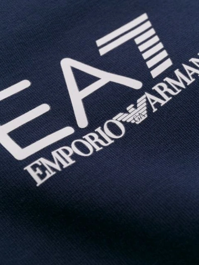 EA7 EMPORIO ARMANI ITALIA PRINT T-SHIRT - 蓝色