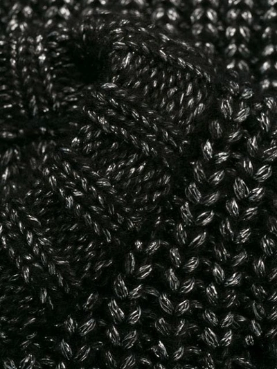 Shop Steffen Schraut Metallic Ribbed-knit Jumper In Black