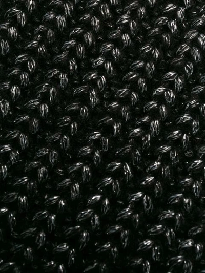 Shop Steffen Schraut Metallic Ribbed-knit Jumper In Black