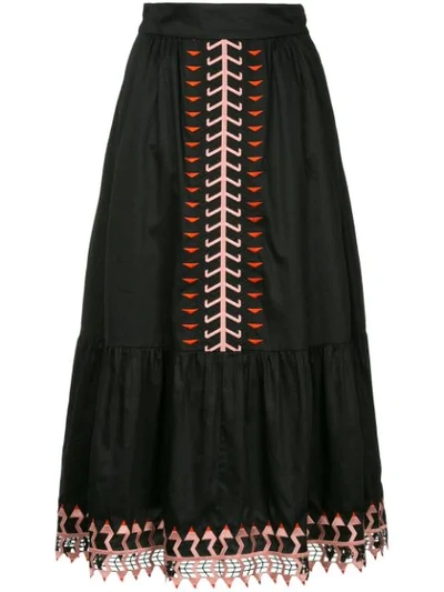 Shop Temperley London Agnes Skirt In Black