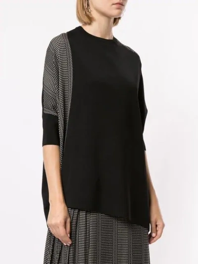 Shop Anteprima Rayon Print Jumper In Black