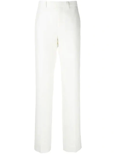Shop Givenchy Tailored Flared Trousers - White