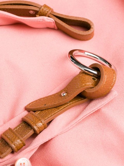 Shop Stella Mccartney Buckle Detail Neckline Dress In Pink