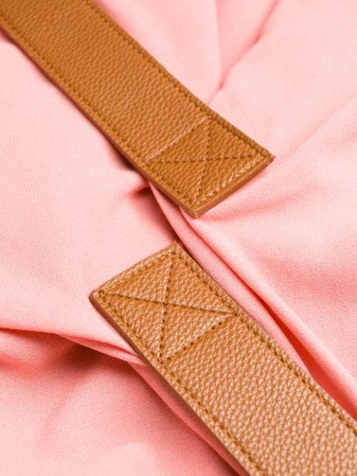 Shop Stella Mccartney Buckle Detail Neckline Dress In Pink