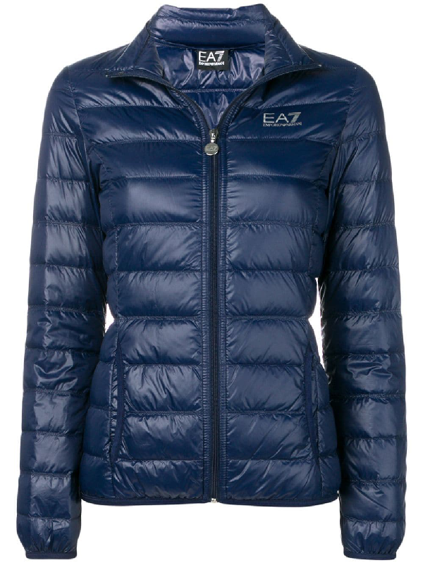 armani puffer jacket blue