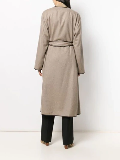 Shop The Row Belted Robe Coat In Brown