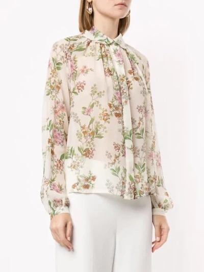 FLORAL EMBROIDERED BLOUSE