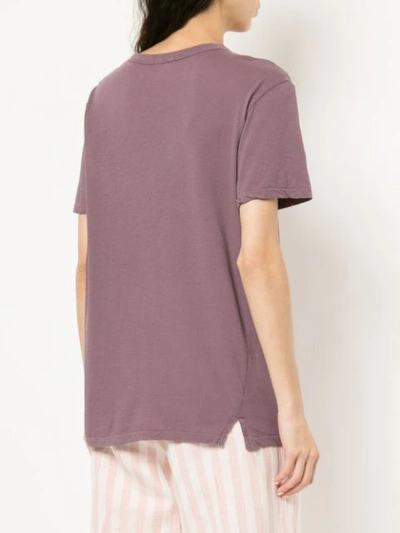 Shop Bassike Classic Wide T-shirt In Pink