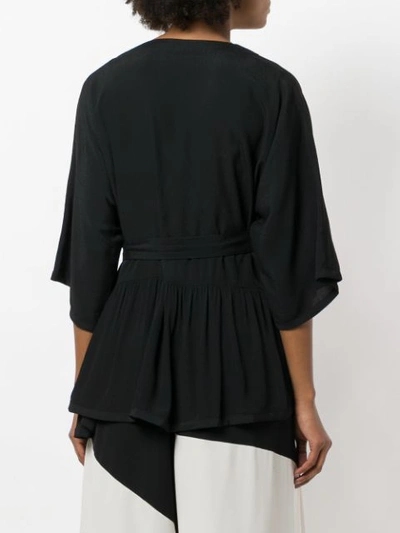 Shop Henrik Vibskov Grace Flared Blouse In Black