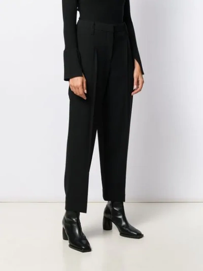 Shop Brunello Cucinelli Straight-leg Tailored Trousers In Black