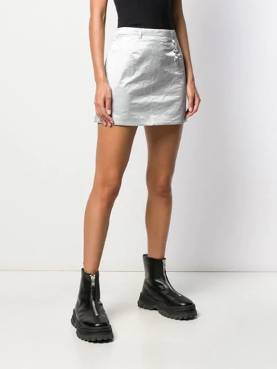 Shop Alyx A-line Mini Skirt In Grey
