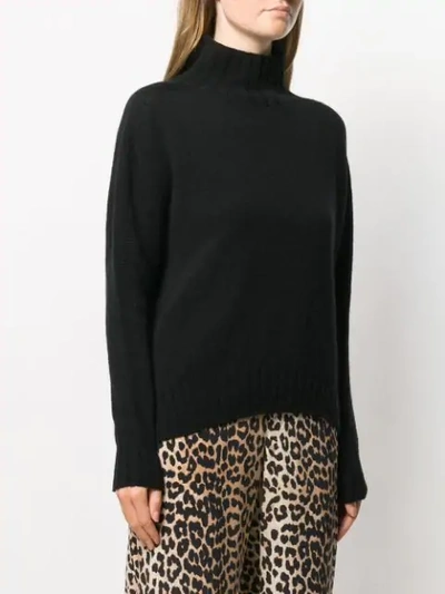 Shop Aragona Turtle Neck Jumper In Black