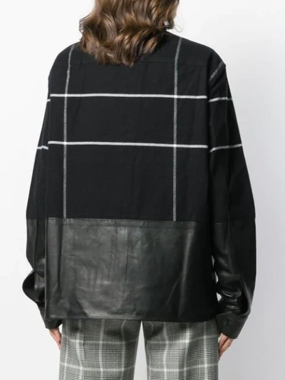 Shop Haider Ackermann Checked Military Shirt In Black