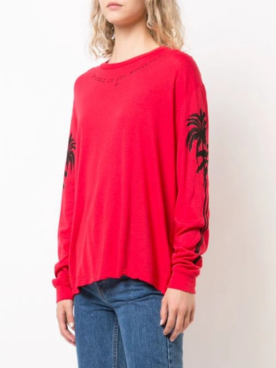 Shop Adaptation Sleeve Detail Sweatshirt - Red