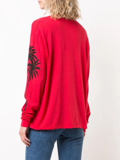 Shop Adaptation Sleeve Detail Sweatshirt - Red