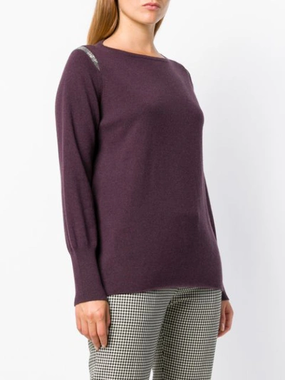 Shop Fabiana Filippi Knit Sweater - Pink