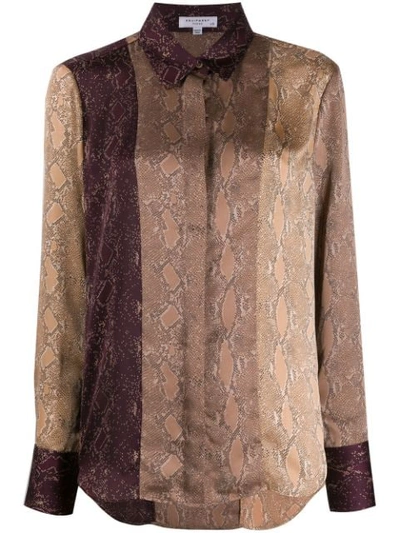 Shop Equipment Snakeskin Print Shirt In Neutrals