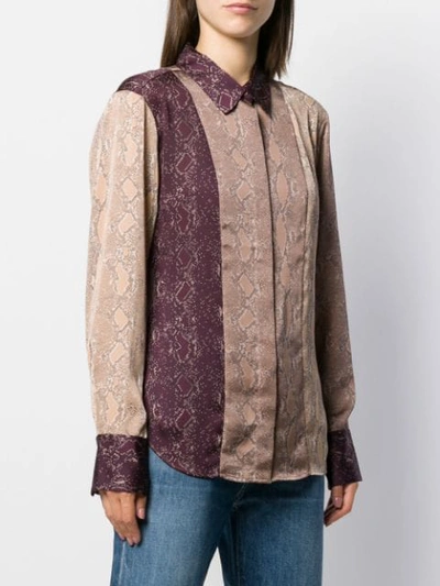 Shop Equipment Snakeskin Print Shirt In Neutrals