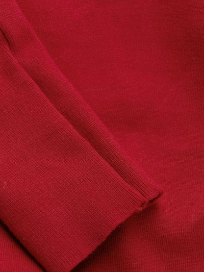 Shop Rick Owens Drkshdw Hooded Deconstructed Jacket In Red