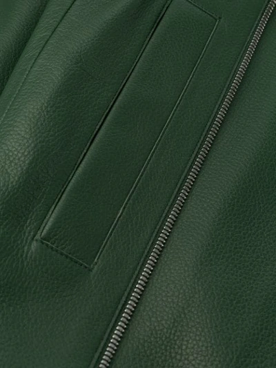 Shop Aeron Boxy Biker Jacket In Green