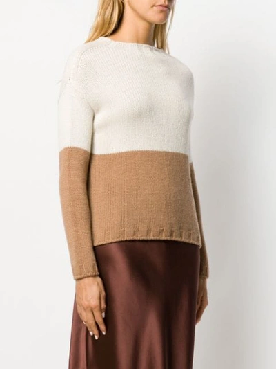 Shop Aragona Knitted Jumper In Neutrals