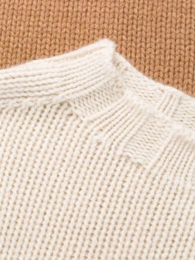 Shop Aragona Knitted Jumper In Neutrals