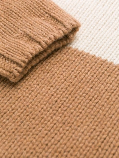 Shop Aragona Knitted Jumper In Neutrals