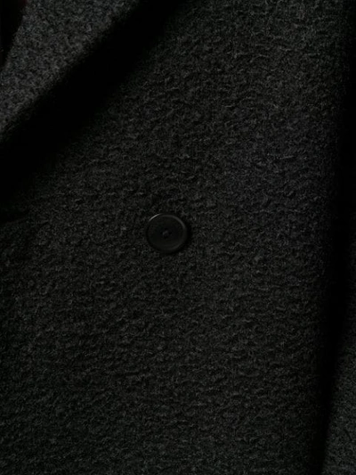 Shop Ea7 Single-breasted Coat In Black