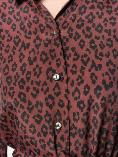 Shop A.p.c. Leopard Print Dress In Red