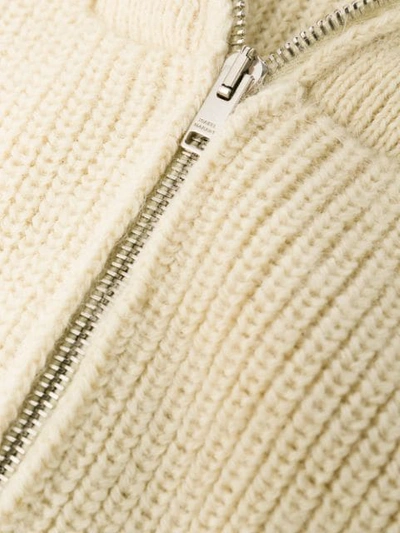 Shop Isabel Marant Lenz Cable Knit Cardigan In White