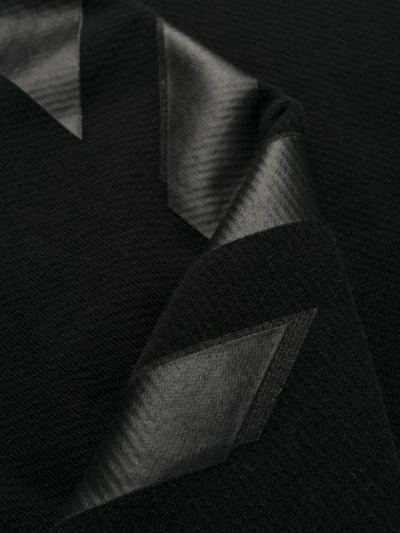 Shop Off-white Logo Drawstrings Hoodie In Black