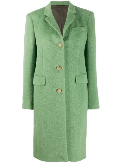 Shop Acne Studios Single-breasted Coat In Green