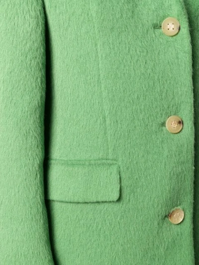Shop Acne Studios Single-breasted Coat In Green