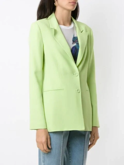 Shop Tufi Duek Tailored Blazer In Green
