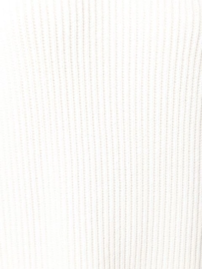 Shop Blugirl Ribbed Roll Neck Sweater - White