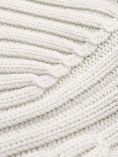 Shop Holland & Holland Ribbed Knit Jumper In White