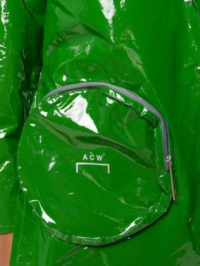 Shop A-cold-wall* Water-resistant Trench Coat In Green