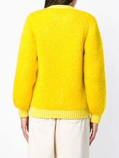 Shop Antonino Valenti Zipped Cardigan - Yellow