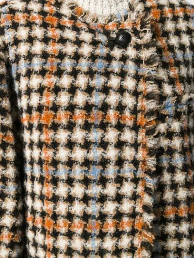 Shop Isabel Marant Zaban Oversized Tweed Coat In Neutrals