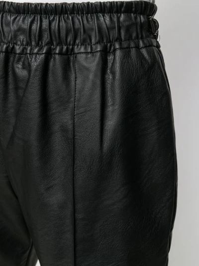 Shop Nude High-waist Biker Trousers In Black