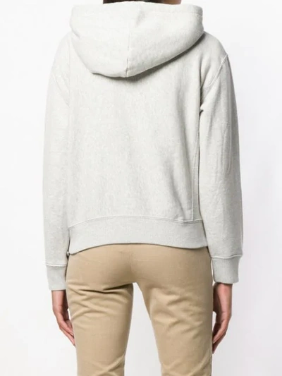 Shop Polo Ralph Lauren Zipped Hoodie In Grey