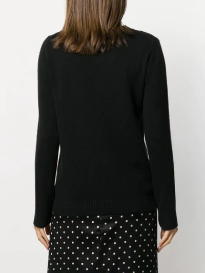 Shop Moncler Sequin Embellished Jumper In Black