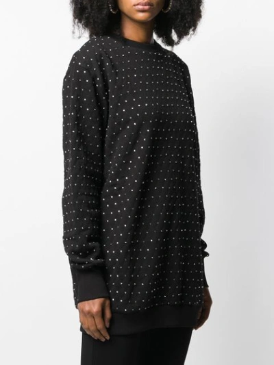 Shop Amen Embellished Sweater In Black
