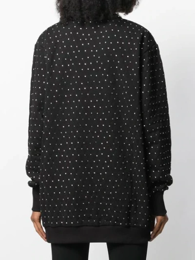 Shop Amen Embellished Sweater In Black